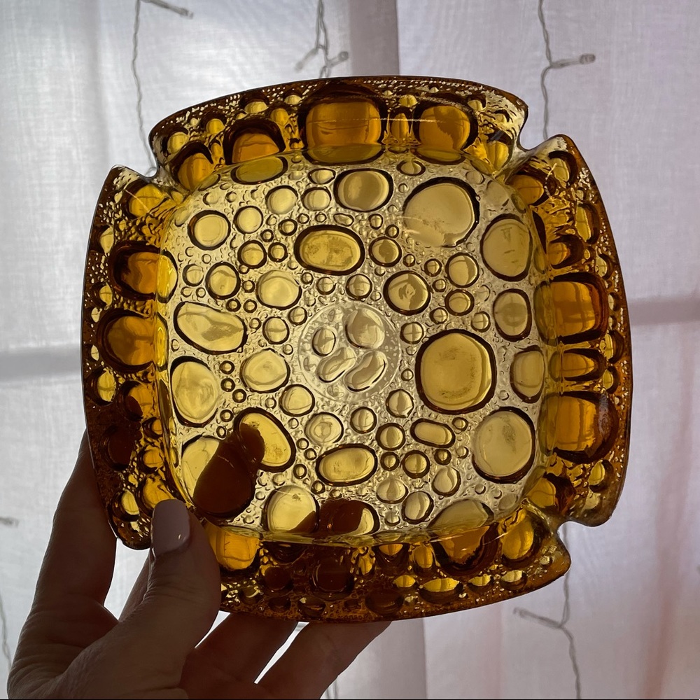 Vintage MCM Blenko Ashtray - Picture 14 of 14